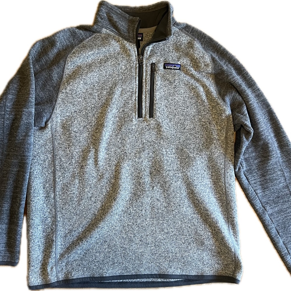 Patagonia Heathered Two-Tone Gray Pullover